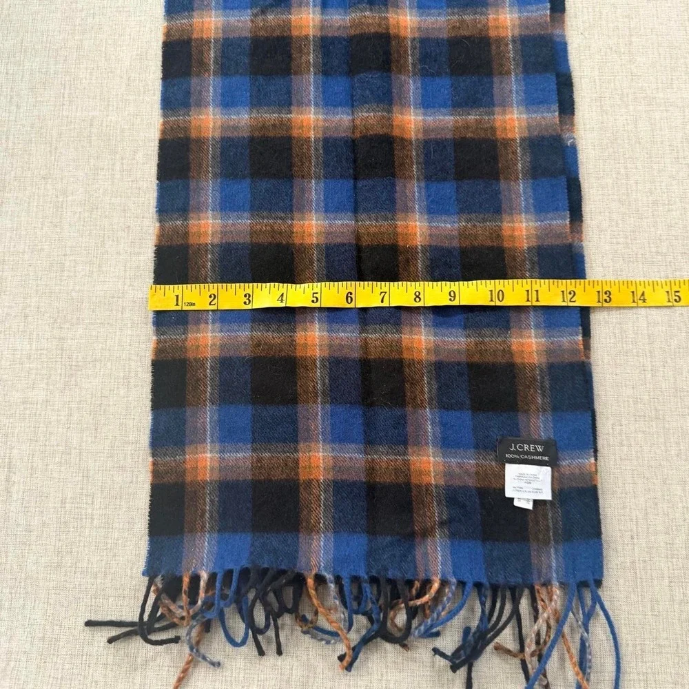 J. crew 100% Cashmere Plaid Scarf prep academia heritage Americana collegiate